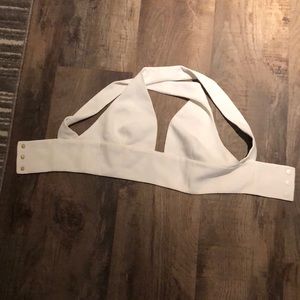 Aritzia deep V crop top
